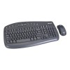 Microsoft Wireless Optical Desktop 1000 - Keyboard - wireless - RF - mouse - USB wireless receiver - black - English - North America